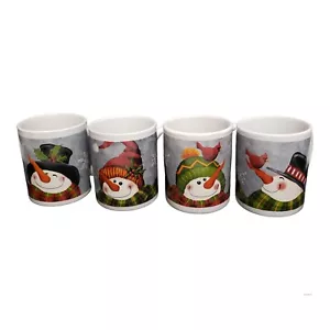 Schneemänner Weihnachten Kaffeetasse Tassen 4er Set mit Original Offener Box 4" - Bild 1 von 13