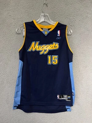 Reebok Carmelo Anthony Jersey Denver Nuggets Kids Size Large 14-16 Stitched Boys - Image 1 of 4
