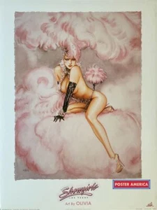 Greg Thompson's Showgirls Las Vegas by Olivia Vintage Art Print 22.5 x 30 - Picture 1 of 1