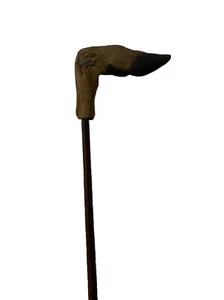 Bastone da passeggio in legno duro peculiare cumbriano - manico piede di cervo originale - Foto 1 di 7