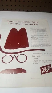 Vintage Schlitz 1963 Large Magazine Print Ad Man Cave 60er Jahre PA1 - Bild 1 von 4