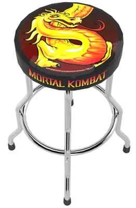 ARCADE1UP Midway Legacy Mortal Kombat NFL Pub Stool Adjustable 21.5 to 29.5 in - Picture 1 of 3