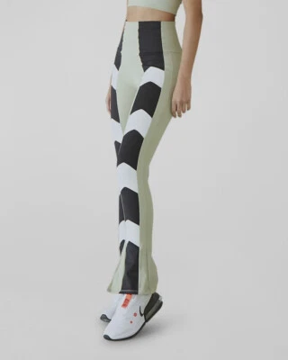 $245 Port De Bras Women's Green Front Arrow Slit Leggings Pants Size Large - Image 1 of 4