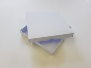 200 7"X7" Greeting Card Boxes, Gift Boxes White Boxboard, Free Delivery
