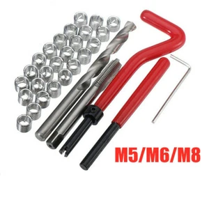 30pcs Metric Thread Repair Insert Kit Drill Helicoil Threading Tool M5 M6 M8 AO - Picture 1 of 11