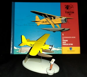 Avion de TINTIN L'HYDRAVION JAUNE DU CRABE AUX PINCES D'OR Occasion TTB N°791/55 - Foto 1 di 18