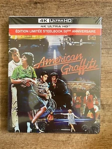 American Graffiti w. Steelbook (4K UHD Blu-ray, EU Import, Region Free) *NEW* - Picture 1 of 8