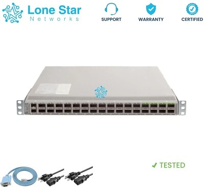 Cisco N9K-C9332C ACI Spine switch 32 ports 40/100G QSFP28 + 2p 10G SFP - Image 1 of 2