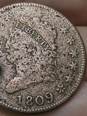 1809 Classic Head Large Cent Penny- Fine/VF Details Cover