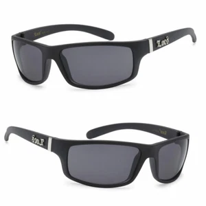 Gafas de sol Locs para hombre Cholo Biker - negro mate LC21 - Imagen 1 de 5