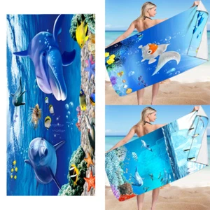 Toallas de playa de microfibra súper absorbentes arena sin océano tamaño grande 150 cm * 75 cm secas - Imagen 1 de 34
