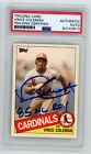 1985 Topps Traded Vince Coleman PSA DNA Signed Autographed Rookie Card #24T RC