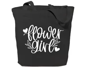Flower Girl Canvas Tote Bag for Women Aesthetic Reusable Grocery Shoulder Sho... - Picture 1 of 4