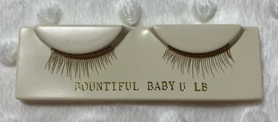 BOUNTIFUL BABY~BABY U ~ MARRÓN CLARO ~ Pestañas para ojos de muñeca bebé superior (1" x 1/4") Foto 1 de 3