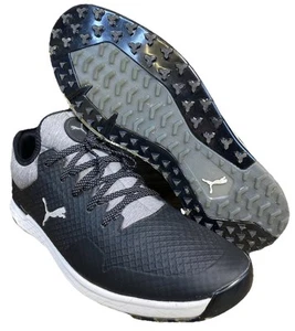 Scarpe da golf Puma Proadapt Alphacat 195695-02 nero argento tonalità silenziosa uomo taglia 13 - Foto 1 di 14