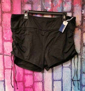 Sonnet Shores Damen-Badeshorts mittelhoher Bund verstellbare Abdeckung US-Größe 22W unverbindliche Preisempfehlung des Herstellers - Bild 1 von 3