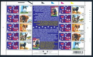 XE55845 Belgium pets animals dogs XXL sheet MNH - Picture 1 of 1