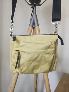 Kin Triple Compartment Cross Body Handbag Yellow Black John Lewis Lagenlook - Picture 1 of 9