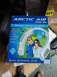Arctic Air Freedom Ultra Neck Fan Wearable 3-Speed Neck Cooler 6-Hour Battery - Picture 1 of 3