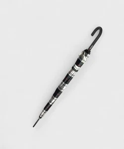 Knirps T760 Regenschirm Long AC, kippsicher, gebogener Griff, check black white  - Bild 1 von 4