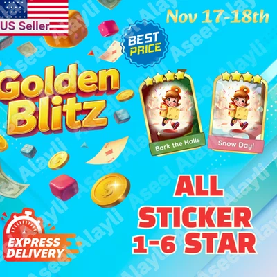 Monopoly Go Stickers 1 - 6 Star  ( Golden Blitz Available ) ⭐ Super Fast ⚡ ⚡ - Image 1 of 3