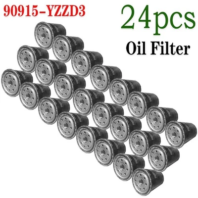 Set Of 24 Engine Oil Filter For Lexus GS400 GS430 LX470 SC430 Base 90915-YZZD3 Foto 1 de 4
