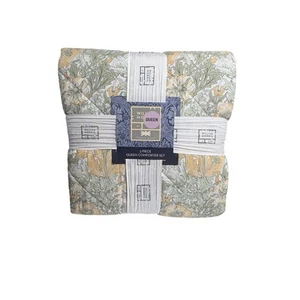 William Morris Queen Comforter Set 3pcs - Compton Sage NEW 90" x 90" - Picture 1 of 5