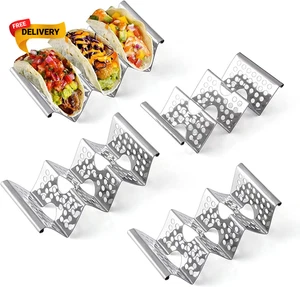Taco Halter 4er Set Taco Ständer Edelstahl Taco Halter jeder kann 3 T.. - Bild 1 von 12