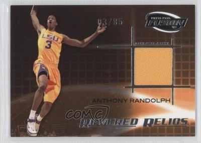 2009 Press Pass Fusion Revered Relics Silver /85 Anthony Randolph #RR-AR - Image 1 of 2