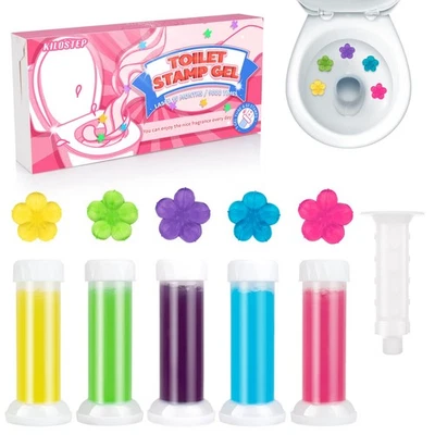Toilet Gel, 60 Count 5 Kinds Of Scent Toilet Cleaner Bowl Gel Stamp Kit Air F... - Image 1 of 4