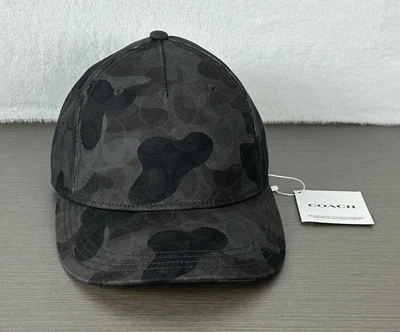 Gorra/sombrero de béisbol Coach unisex gris/multicolor estampado camuflaje mediano/grande nuevo con etiquetas Foto 1 de 4