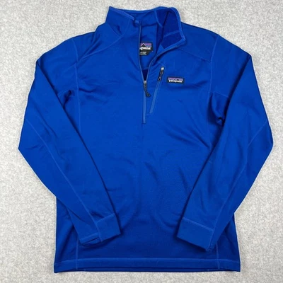 Patagonia Crosstrek Quarter Zip Fleece Pullover Medium Mens Blue Hiking - Image 1 of 4