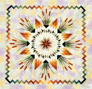 NEW~Judy Niemeyer Quilt Pattern "Cattails in the Meadow" Paper Piecing 70" x 70" - Picture 1 of 4