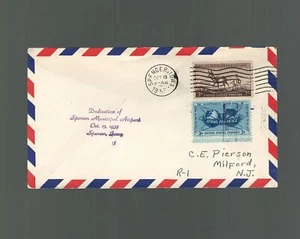 US First Flight Cover Spencer Iowa Municipal Airport Dedication 1957 - Picture 1 of 2