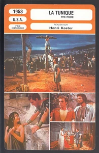 THE ROBE (1953) PHOTO FRENCH MR. CINEMA MOVIE CARD Richard Burton Jean Simmons - Picture 1 of 1