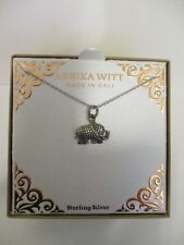 Annika Witt Made in Bali Sterling Elephant Pendant Necklace Jewelry Lot C
