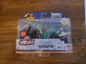 Nuevo Velociraptor Dino Click Trackers de Jurassic World Dominion sin Jaula - Imagen 1 de 2