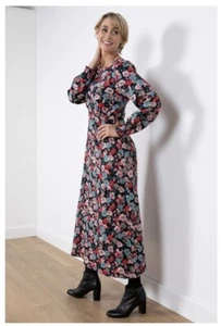 Abito MIDI Lily & Me Dahlia Bloom taglia 10 NUOVO CON ETICHETTE VENDITA - Foto 1 di 4