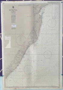 Admiralty 3300 AFRICA EAST COAST MBASHE POINT TO MAPUTO Map Chart Maritime Paper - Picture 1 of 8