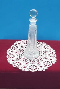 Vintage Glass Crystal Oil&Vinegar Cruet Decanter Bottle With Stopper 7 " Tall - Picture 1 of 8