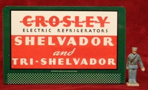 REFRIGERADORES CROSLEY/SHELVADOR #53____TINPLATE CARTELERA ESCALA O/S - Imagen 1 de 3