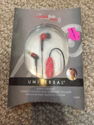 Rocketfish RF-EB210 红色入耳式耳机 2.5 毫米 — 第 1/2 张图片