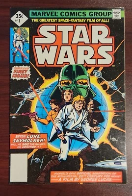 STAR WARS #1 1977 WHITMAN MULTI-PACK VARIANT Polybagged .99 No REPRINT ON COVER - Image 1 of 4