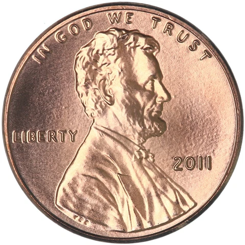 2011 (P) Lincoln Shield Cent Gem BU Penny US Coin Cover