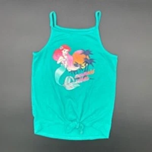 Girls DISNEY ARIEL Jumping Beans Tank Top Size 6 Teal - Picture 1 of 4