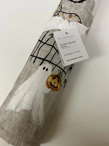 Pottery Barn Scary Squad 18x108” Table Runner - Halloween - Flax Color - NWT - Picture 1 of 4