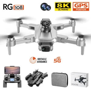 RG108 RC Drone GPS 5G WIFI FPV 8K Dual Camera Smart Follow Foldable Quadcopter - Picture 1 of 29