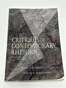 Critiques of Contemporary Rhetoric by Thomas R. Burkholder and Karlyn Kohrs - Bild 1 von 2