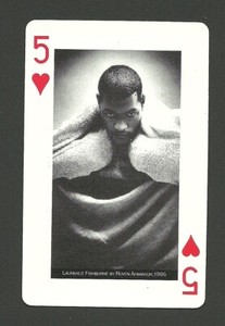 Laurence Fishburne Movie Film Star Actor Scarce VF Collector Playing Card