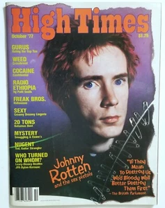 JOHNNY ROTTEN 77 HIGH TIMES MAGAZINE TED NUGENT PUNK ROCK FREAK BROS COMIC BOOK - Picture 1 of 22